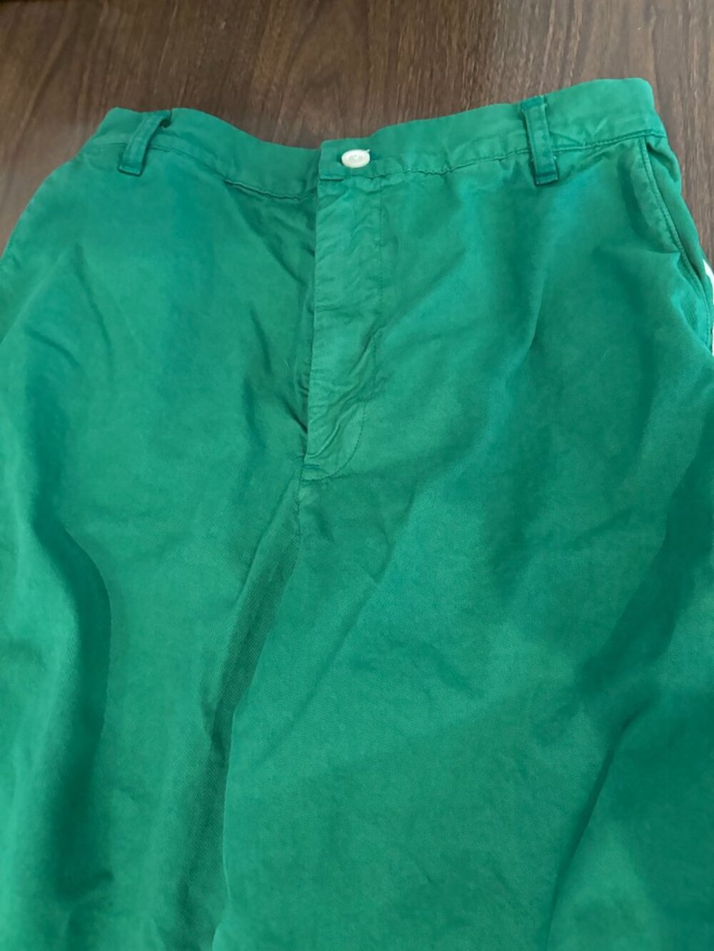 imogene+willie Baker striped trouser in Kelly Green L - Picture 3 of 6